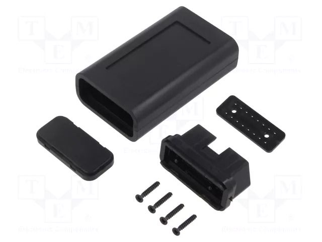 Enclosure: OBD; X: 47.4mm; Y: 94.6mm; Z: 23.45mm; ABS; black KRADEX ZOBD-SET-ABS