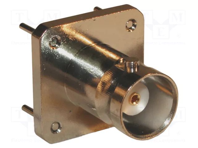 Connector: BNC; socket; female; straight; 50Ω; THT; on PCBs; PTFE AMPHENOL RF 112536