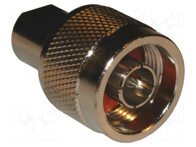 Adapter; FME male,N male; Insulation: POM; 50Ω; brass; 1GHz AMPHENOL RF 192109