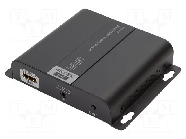 HDMI extender; DC socket,HDMI socket,RJ45 socket; metal; 120m DIGITUS DS-55125