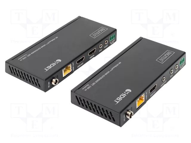 HDMI extender; HDBaseT™,HDCP 2.2,HDMI 2.0; HDMI CEC,HDR; metal DIGITUS DS-55508