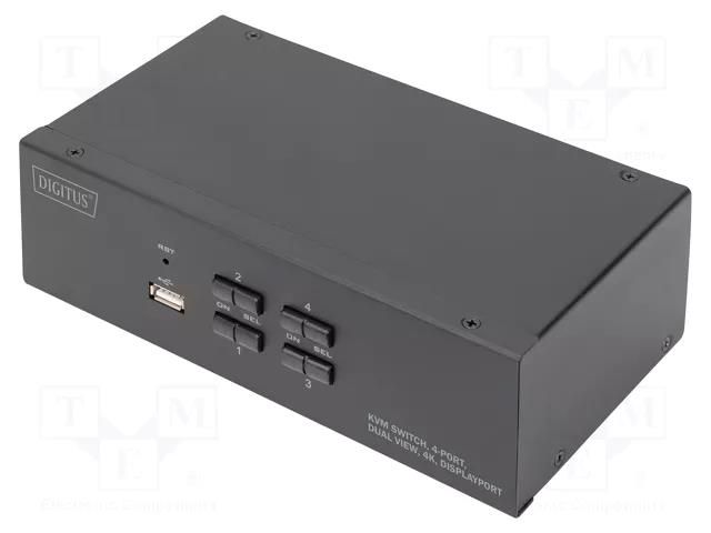 Device: KVM switch; USB 2.0; black DIGITUS DS-12882