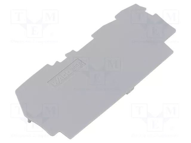 End plate; grey; 2102 WAGO 2102-1391