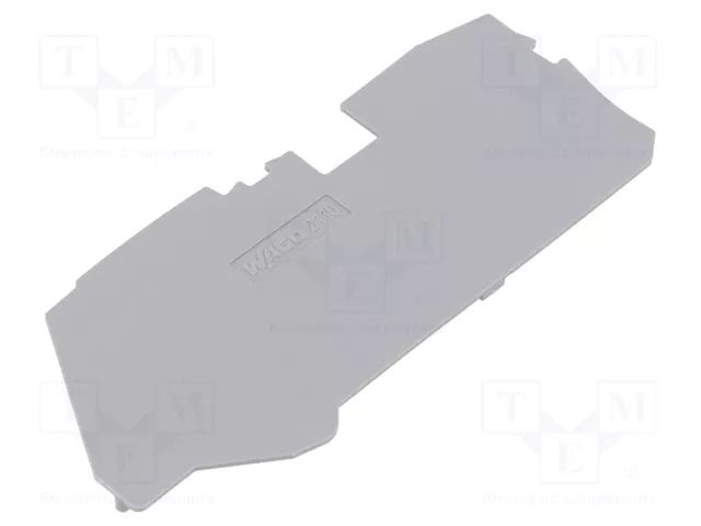 End plate; grey; 2110 WAGO 2110-1291