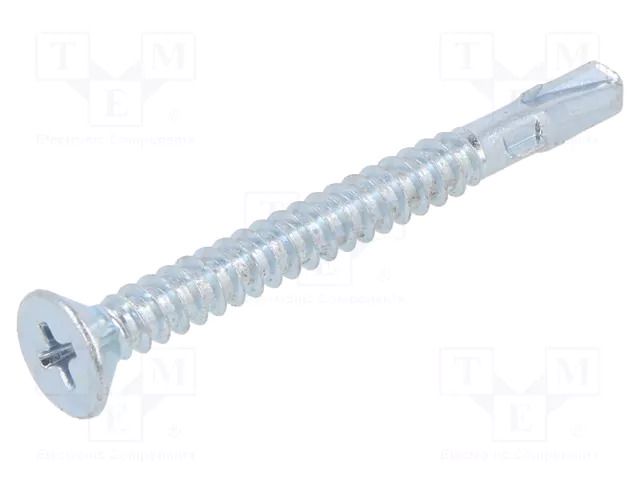 Screw; for wood; 4.8x50; Head: countersunk; Phillips; PH2; tin BOSSARD B4.8X50/BN1005