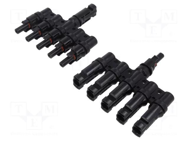 Splitter; solar male x5,solar female x5 CONNFLY DS1162-14-1T5AB6P