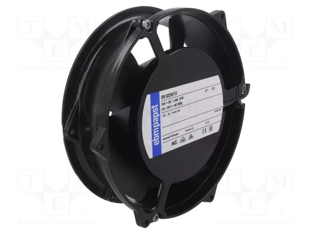 Fan: DC; axial; 24VDC; Ø172x51mm; ball EBM-PAPST DV6224/12