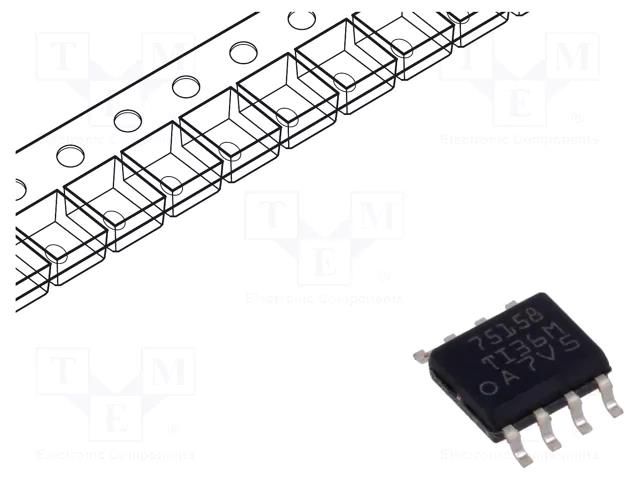 IC: interface; line driver; RS422; 10000kbps; SOIC8; 4.75÷5.25VDC TEXAS INSTRUMENTS SN75158DR