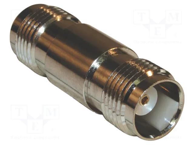 Adapter; TNC female,both sides; Insulation: POM; 50Ω; brass; 11GHz AMPHENOL RF 122348