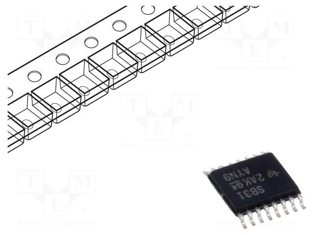 IC: interface; line driver; half duplex,RS422; 32000kbps; TSSOP16 TEXAS INSTRUMENTS AM26LV31EIPWR