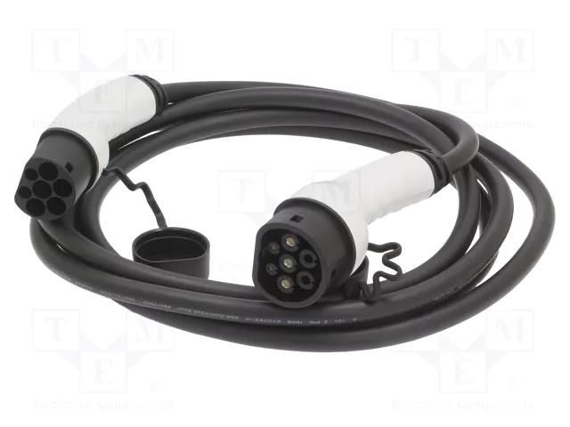 Cable: eMobility; 1x0.75mm2,3x6mm2; 230V; 7.4kW; IP55; 7.5m; 32A DIGITUS DK-1P32-075