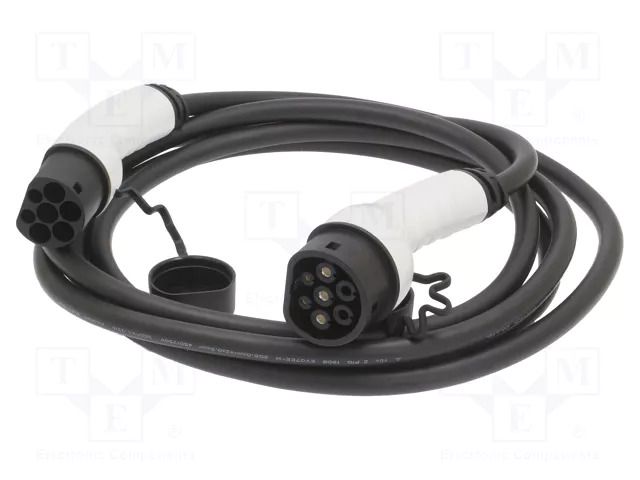 Cable: eMobility; 1x0.75mm2,3x6mm2; 230V; 7.4kW; IP55; 7.5m; 32A DIGITUS DK-1P32-075