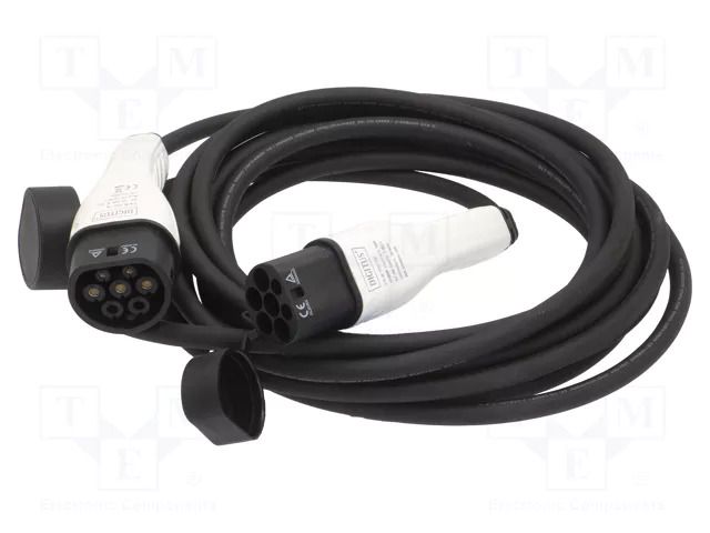 Cable: eMobility; 1x0.75mm2,3x6mm2; 230V; 7.4kW; IP55; 10m; 32A DIGITUS DK-1P32-100