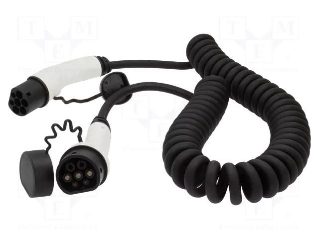 Cable: eMobility; 2x0.5mm2,3x6mm2; 230V; 7.4kW; IP55; 32A; 7.5m DIGITUS DK-1P32-S-075