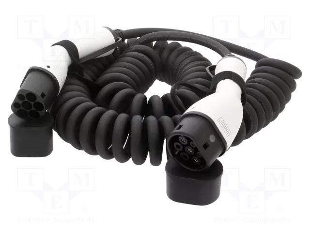 Cable: eMobility; 2x0.5mm2,3x6mm2; 230V; 7.4kW; IP55; 32A; 10m DIGITUS DK-1P32-S-100