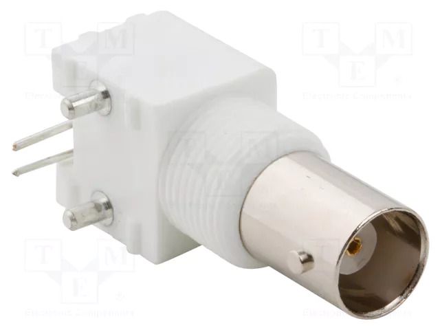 Connector: BNC; socket; female; angled 90°; 50Ω; THT; polypropylene AMPHENOL RF 031-5486