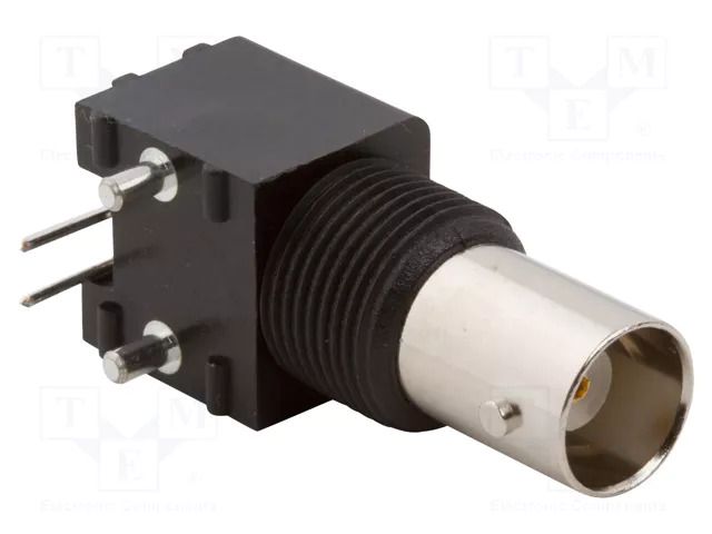 Connector: BNC; socket; female; angled 90°; 50Ω; THT; polypropylene AMPHENOL RF 031-5540