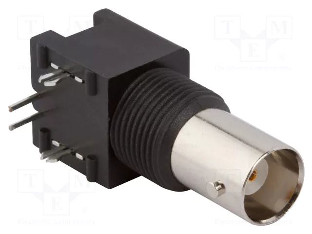 Connector: BNC; socket; female; angled 90°; 50Ω; THT; polypropylene AMPHENOL RF 031-5540-10RFX