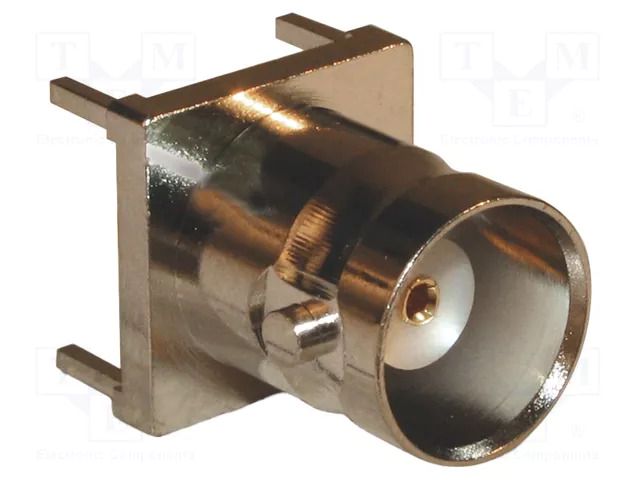 Connector: BNC; socket; female; straight; 50Ω; THT; on PCBs; PTFE AMPHENOL RF 112406