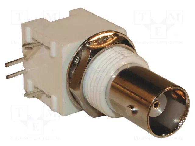 Connector: BNC; socket; female; angled 90°; 50Ω; THT; polypropylene AMPHENOL RF 112412