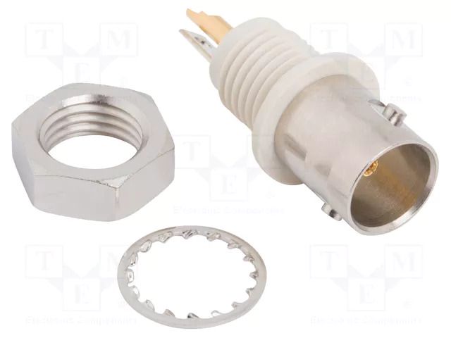 Connector: BNC; socket; female; straight; 75Ω; soldering; PTFE AMPHENOL RF 112432