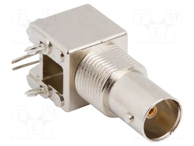 Connector: BNC; socket; female; angled 90°; 75Ω; THT; on PCBs AMPHENOL RF 112503