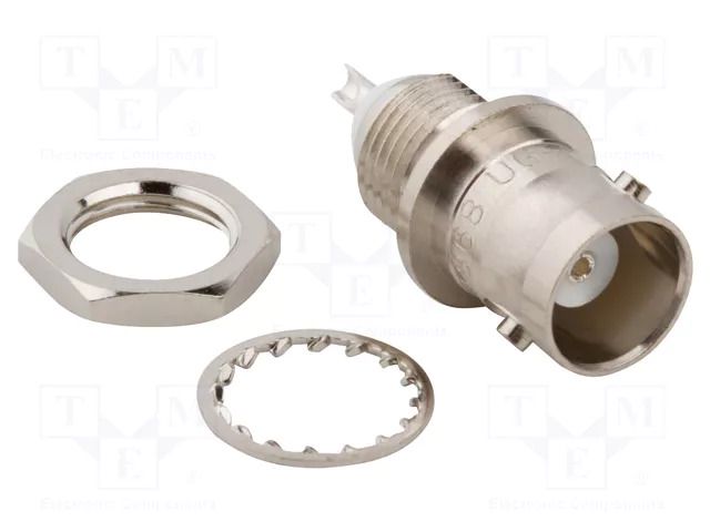 Connector: BNC; socket; female; straight; 50Ω; soldering; PTFE AMPHENOL RF 000-5575