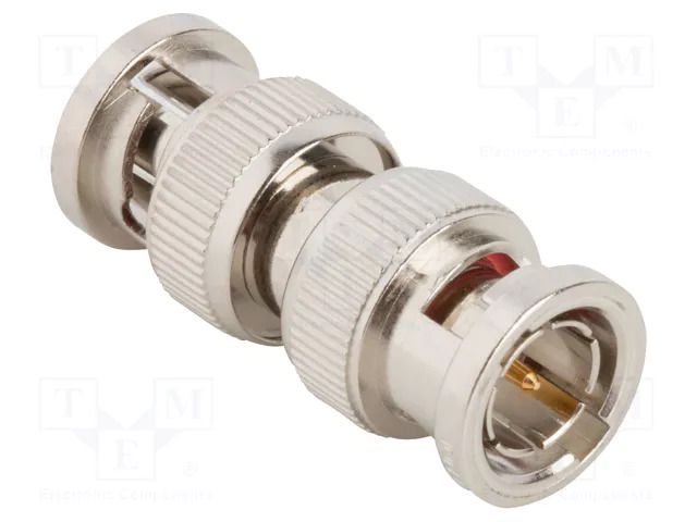 Adapter; BNC male,both sides; Insulation: POM; 75Ω; brass; 4GHz AMPHENOL RF 031-218-75RFX