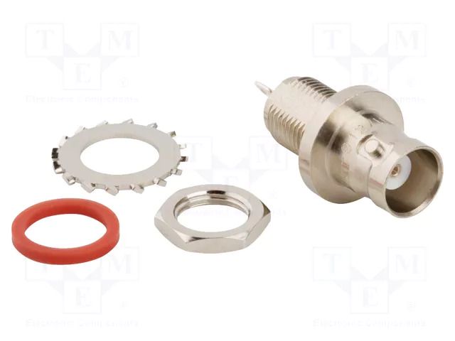 Connector: BNC; socket; female; straight; 50Ω; soldering; PTFE AMPHENOL RF 031-238