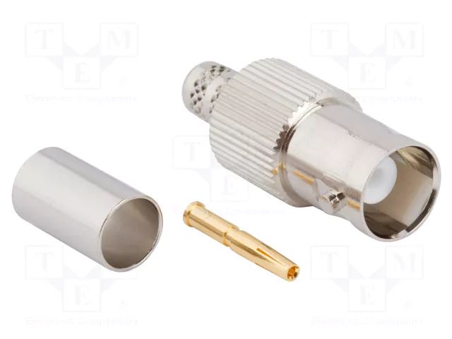 Connector: BNC; plug; female; straight; 50Ω; soldering,crimped AMPHENOL RF 031-328-RFX