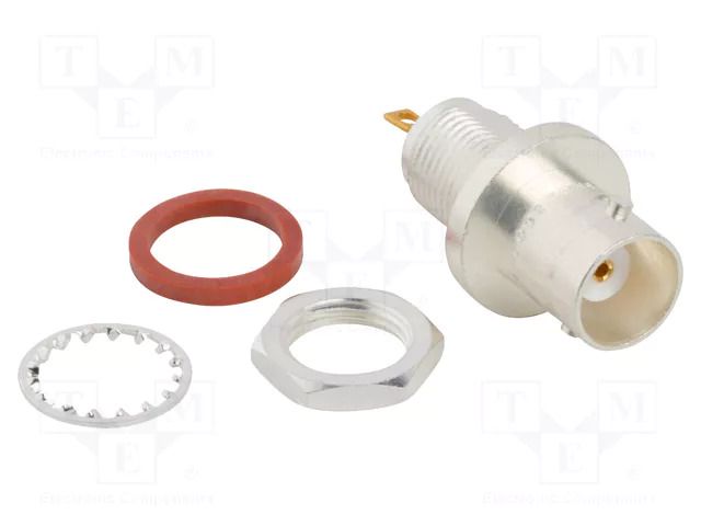 Connector: BNC; socket; female; straight; 50Ω; soldering; PTFE AMPHENOL RF 031-4238