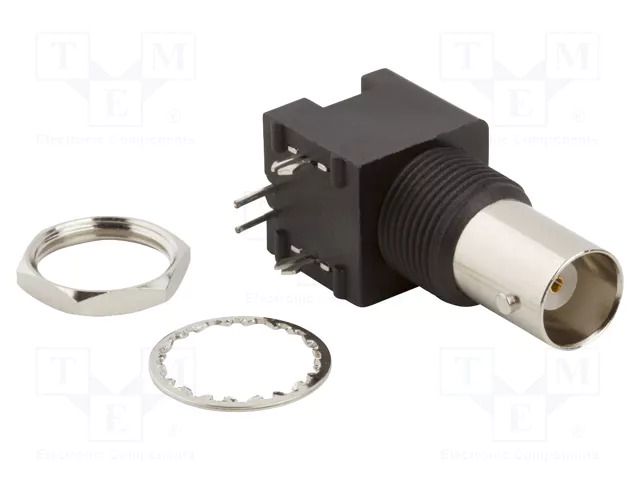 Connector: BNC; socket; female; angled 90°; 50Ω; THT; polypropylene AMPHENOL RF 031-5538-10RFX