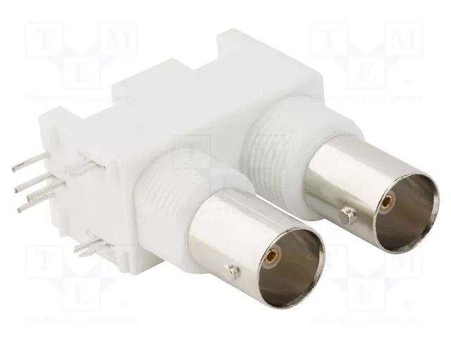 Connector: BNC; socket; female; angled 90°; 75Ω; THT; polypropylene AMPHENOL RF 031-70506