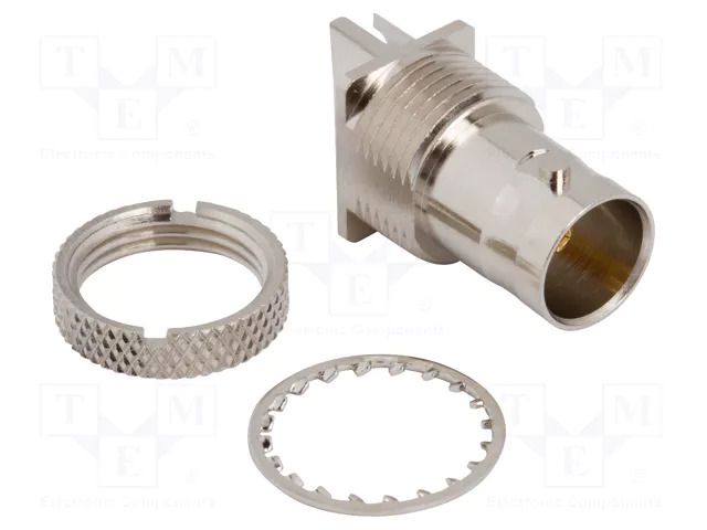 Connector: BNC; socket; female; straight; 75Ω; SMT; PTFE; brass AMPHENOL RF 031-70526-23