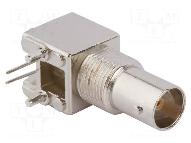 Connector: BNC; socket; female; angled 90°; 75Ω; THT; polypropylene AMPHENOL RF 031-71043