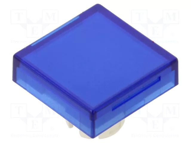 Actuator lens; 22mm; 61; blue,transparent; plastic; Dim: 18x18mm EAO 61-9671.6