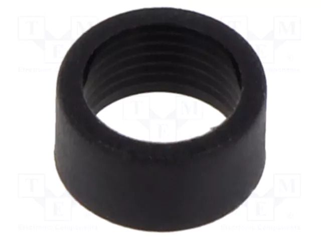 LED holder; 3mm; two-piece; black; UL94V-2; L: 4.2mm; polyamide BIVAR CR-101