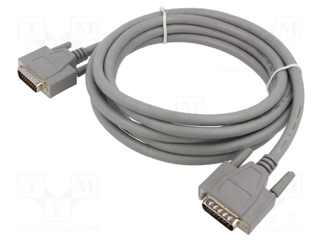 Cable; D-Sub 26pin plug,both sides; 1.52m; grey; connection 1: 1 AMPHENOL CS-DSDHD26MM0-005