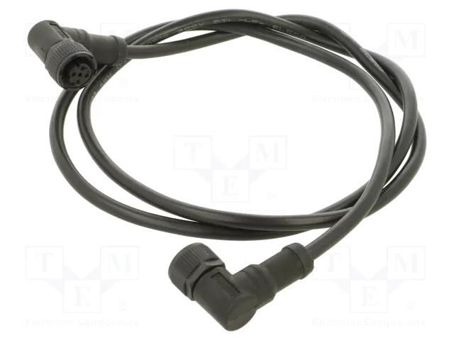 Cable: for sensors/automation; PIN: 4; with plastic nut; plug AMPHENOL LTW MSDP04FRSDPFRSD001