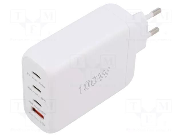 Power supply: switching; mains,plug-in; 3.3÷11VDC,; 100W; 86.7% Goobay ZSI-65556