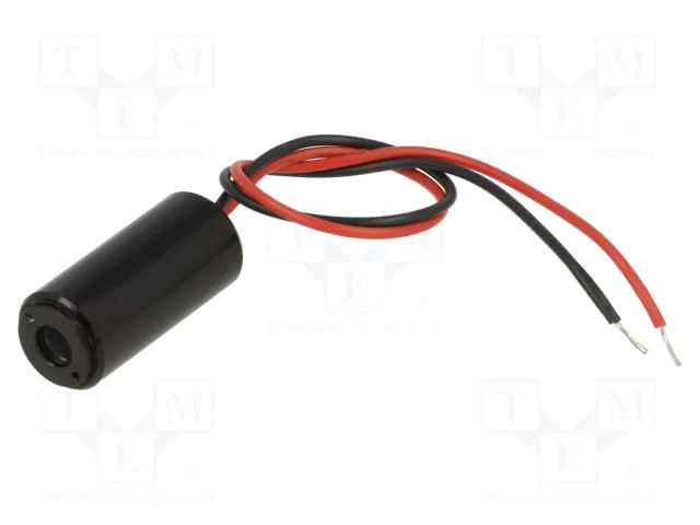 Module: laser; 1mW; red; dot; 635nm; 4.5÷5.5VDC; 15÷40mA PICOTRONIC DD635-1-5-15MM/1CM