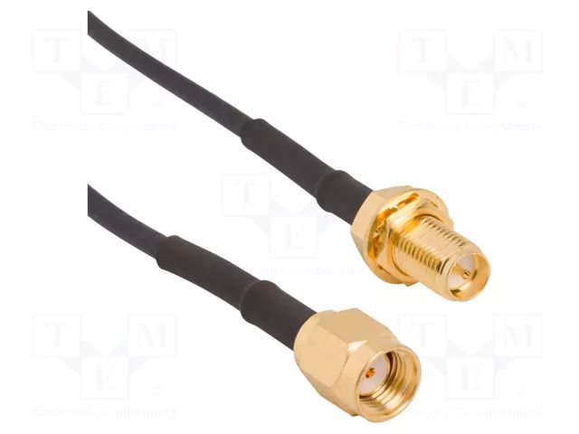 Cable; RP-SMA male,RP-SMA female; straight; 0.914m; 50Ω AMPHENOL RF 095-902-537M050
