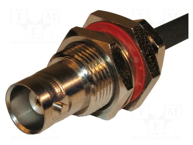 Connector: BNC; socket; female; straight; 50Ω; soldering,clamp AMPHENOL RF 112577
