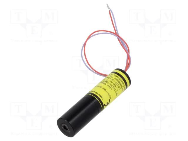 Module: laser; 1mW; green; dot; 532nm; 2.7÷3.3VDC; 125÷375mA PICOTRONIC DD532-1-3PRO-12X45
