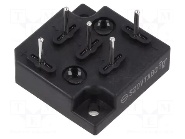 Bridge rectifier: three-phase; Urmax: 800V; If: 20A; Ifsm: 300A; THT SHINDENGEN S20VTA80-5000