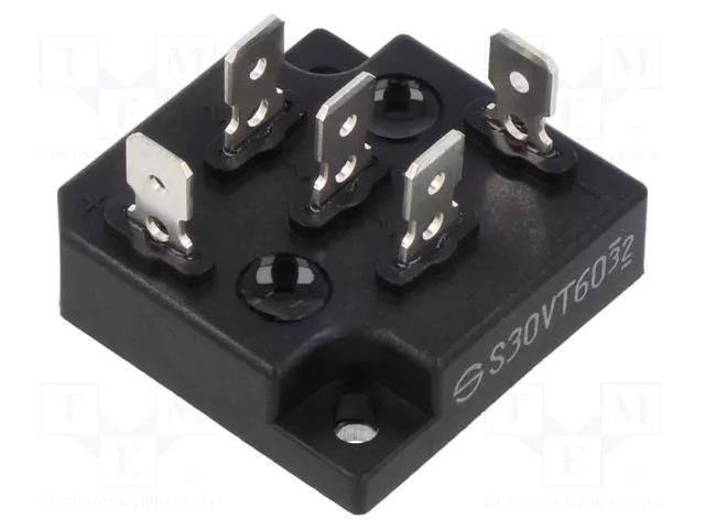 Bridge rectifier: three-phase; Urmax: 600V; If: 30A; Ifsm: 400A; THT SHINDENGEN S30VT60-4000