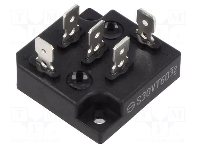 Bridge rectifier: three-phase; Urmax: 600V; If: 30A; Ifsm: 400A; THT SHINDENGEN S30VT60-4000