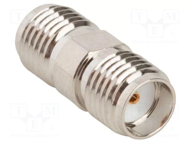 Adapter; SMA female,both sides; Insulation: PTFE; 50Ω; brass AMPHENOL RF 901-9985-RFX