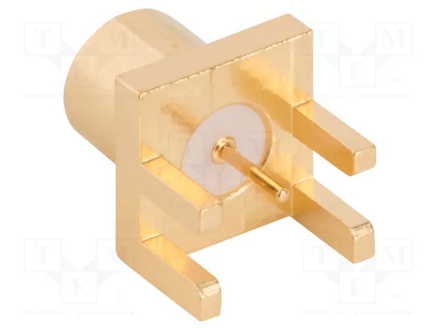 Connector: MCX; socket; female; straight; 50Ω; SMT; on PCBs; PTFE AMPHENOL RF 919-246J-51S