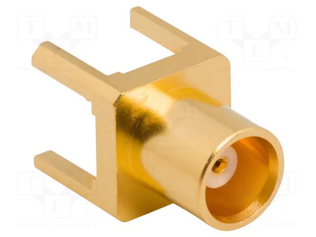 Connector: MCX; socket; female; straight; 50Ω; THT; on PCBs; PTFE AMPHENOL RF 919-NM109J-51P